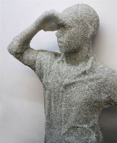 Shattered Glass Sculptures Stand in Solitude