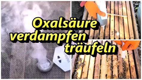 Oxals Ure Verdampfen Und Tr Ufeln Youtube