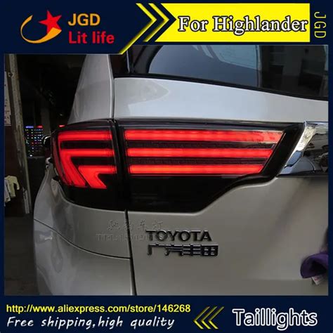 Car Styling Tail Lights For Toyota Highlander 2015 2016 LED Tail Lamp