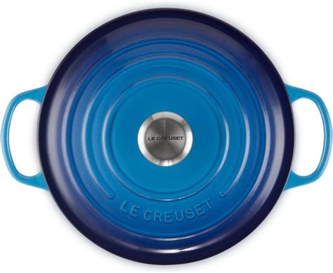 Le Creuset Braadpan Signature Azure ø 28 cm 6 7 liter bol