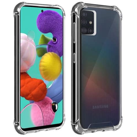 Akashi Coque TPU Angles Renforcés Samsung Galaxy A51 Coque de