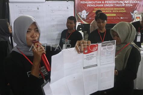 Simulasi Pemilu Di Kota Kediri Antara Foto