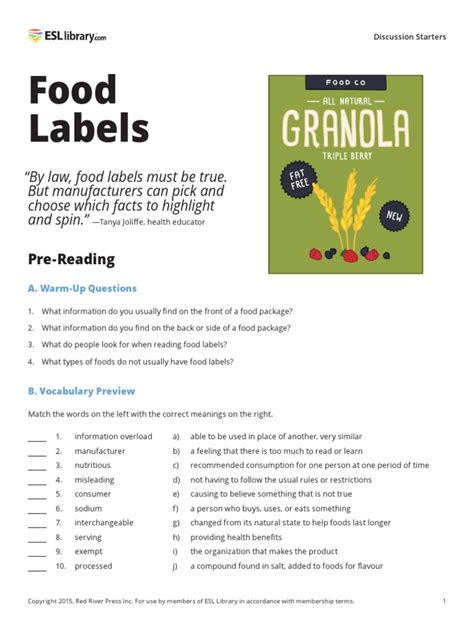 Food Labels: "By Law, Food Labels Must Be True. But Manufacturers Can ...