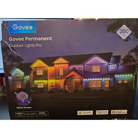 Govee Permanent Outdoor Lights Pro 200ft With 120 RGBIC LED Lights For