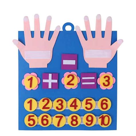 Felt Board Finger Numbers Counting Toy Number Counting Toy For Kids