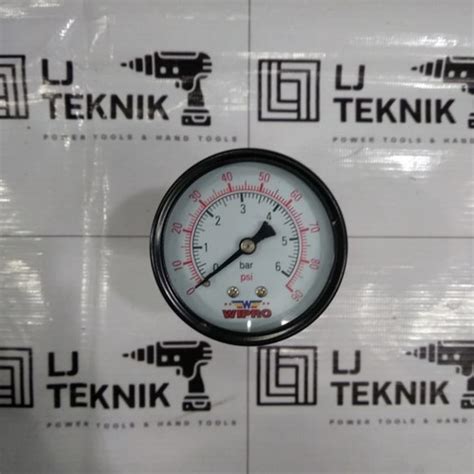 Jual WIPRO MANOMETER DRAT TENGAH 1 4 6 BAR PRESSURE GAUGE B2 POMPA JET