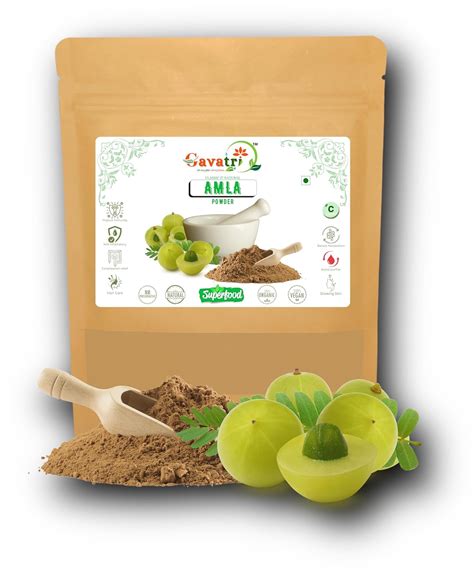 Gavatri Classic And Natural Organic Amla Indian Gooseberry Powder For