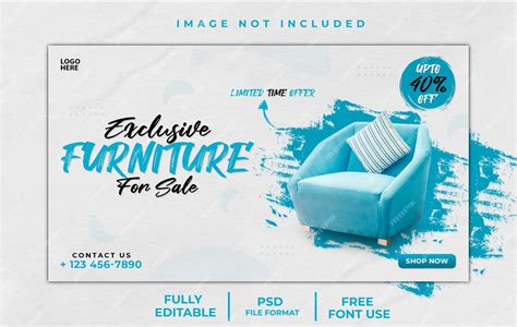 Premium Psd Luxury Furniture Web Banner Template