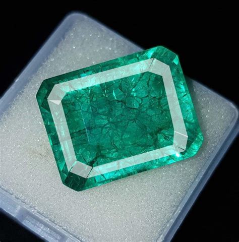 Natural Columbian Emerald 8 9cts Emerald Cut Certified Loose Etsy