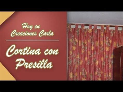 Cómo Hacer una Cortina de presilla Costura fácil YouTube Cortinas