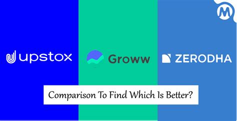 Upstox Vs Groww Vs Zerodha Comparison To Find Which Is Better