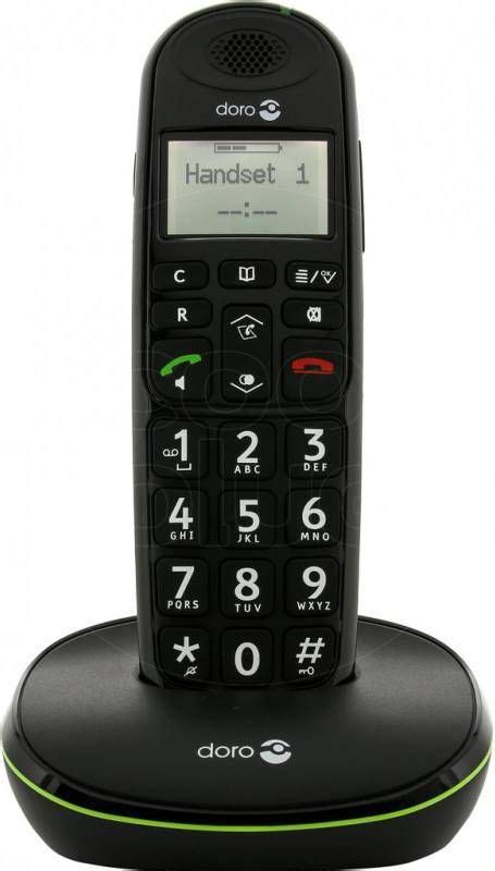 Doro PhoneEasy 110 Single DECT Telefoon Zwart Klokken Shop