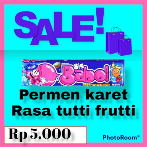 Jual Permen Karet Big Babol Rasa Tutti Frutti Shopee Indonesia