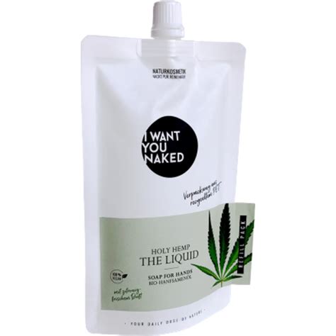 I Want You Naked Holy Hemp The Liquid Soap For Hands Ml Ecco