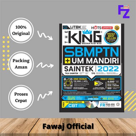 Buku The King Bedah Kisi Kisi Sbmptn Dan Ujian Mandiri Saintek Tps