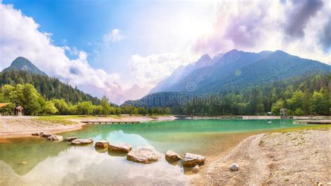 Amazing Landscape On Jasna Lake With Beautiful Reflections Of The