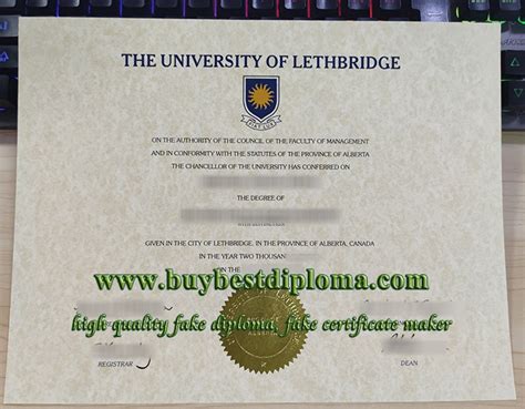 How To Get More Paid With A Fake University Of Lethbridge Diploma