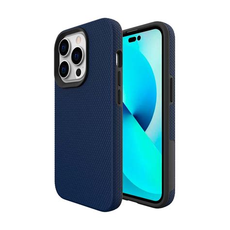 Double Case Para IPhone 14 Pro Max Azul Marinho Capa IWill Dura