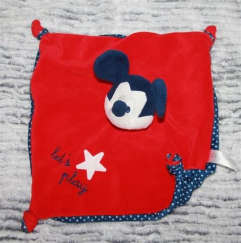 Doudou Disney Nicotoy Mickey Let S Play Plat Rouge Bleu Etoile Blanc