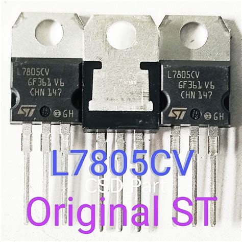 Transistor L7805cv Ic Voltage Regulator L7805cv Original St Lazada