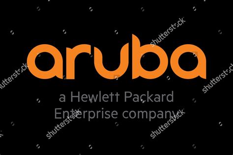 Aruba Networks Logo Black Background Editorial Stock Photo - Stock Image | Shutterstock