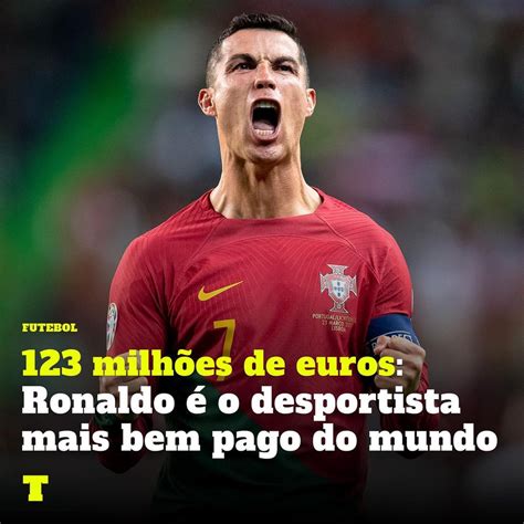 Expresso on Twitter Cristiano Ronaldo é atualmente o desportista mais