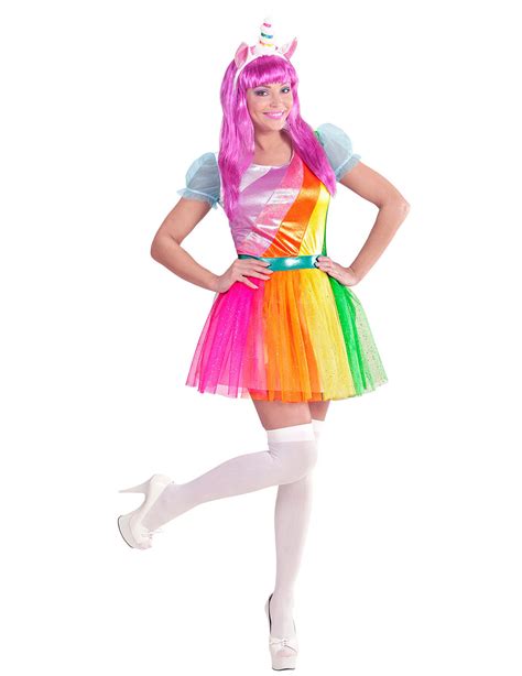 Costume Da Unicorno Arcobaleno Per Donna Costumi Adulti E Vestiti Di