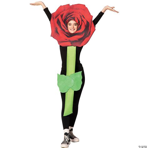 Red Rose Flower Adult Costume | Oriental Trading