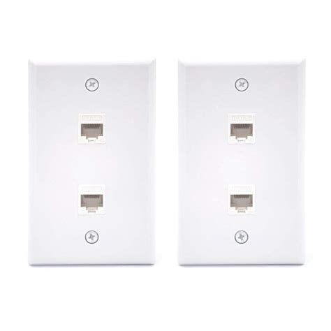 Buy Vce Pack Port Ethernet Wall Plate Ul Listed Rj Cat Female