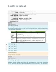 Gestion De Calidad Sem Pdf Gesti N De Calidad Comenzado En Estado