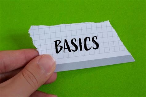 premium photo basics word written  ripped paper  green