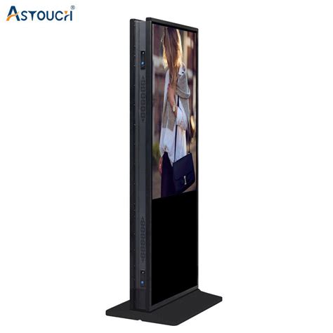 Indoor Freestanding Digital Signage 350nits Double Sided LCD Display 75