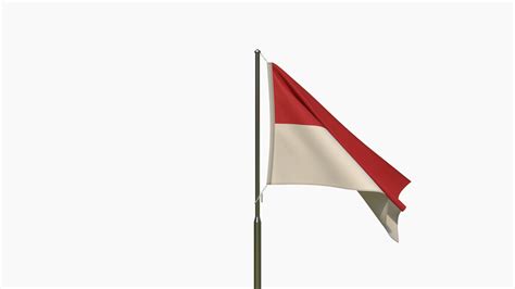 Animated Indonesia Flag 3D model - TurboSquid 1797654