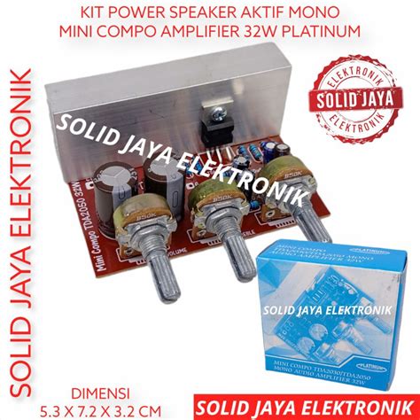 Mini Compo Active Speaker Power Kit W Tda Amplifier Mono Tda