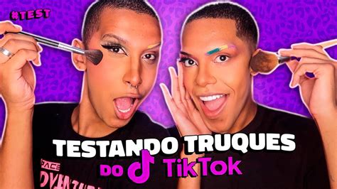 Testando Truques De Maquiagem Do Tiktok Feat Jeefyz Doug Oliver Youtube