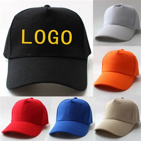 Custom Baseball Cap Print Logo Text Photo Embroidery Casual Solid Hats