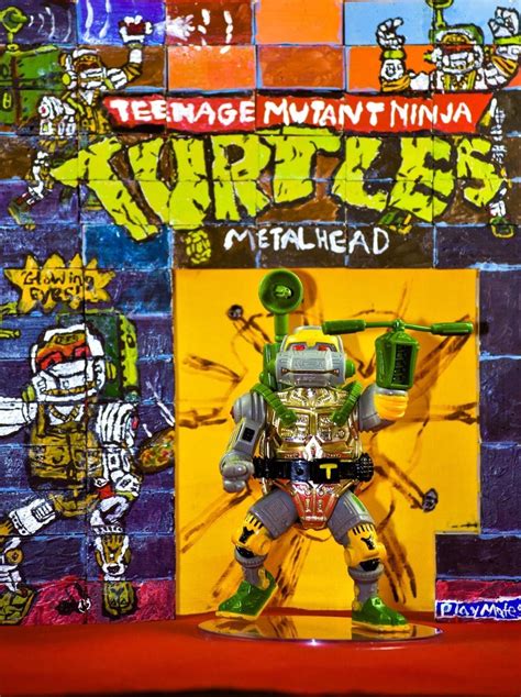 Tmnt Metalhead Action Figure and a Handmade Back Drop - Etsy