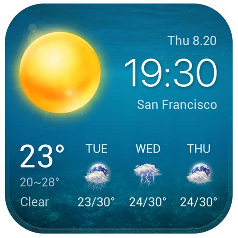 Local Weather Widget Forecast Amazon Appstore For Android