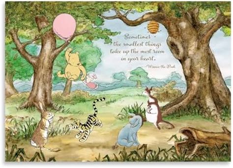 NixiYa Winnie The Pooh Baby Shower Backdrop Vintage Hundred Acre Wood