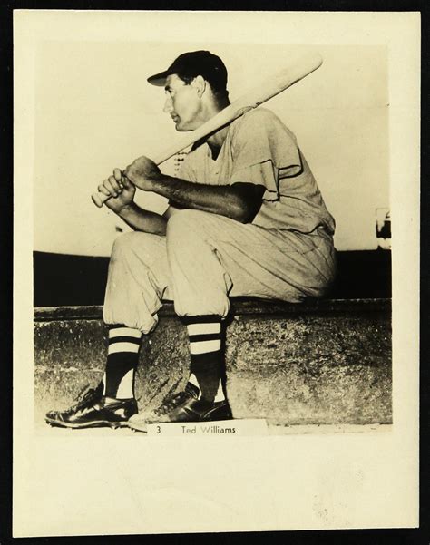 Lot Detail 1950 S Ted Williams Boston Red Sox 4 X 5 B W Photo