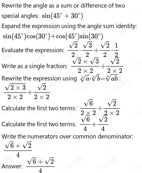 Solved: 0 nd the value of Sin75° _ [Others]