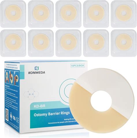 Ostomy Barrier Rings Outer Diameter 2 48mm 4mm Thickness 20 Pcs