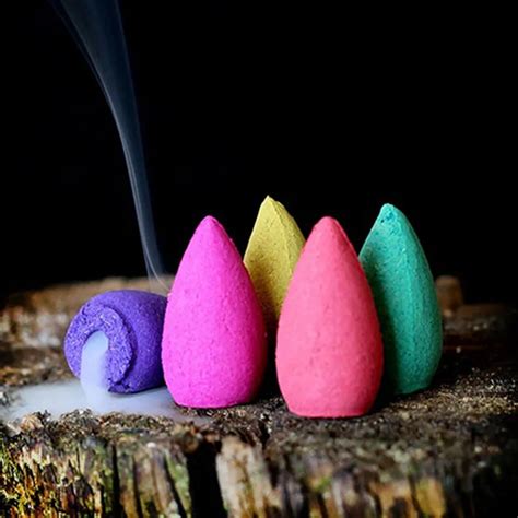 10/20 Pcs Natural Mixed Incense Cones Reflux Tower Incense Backflow ...