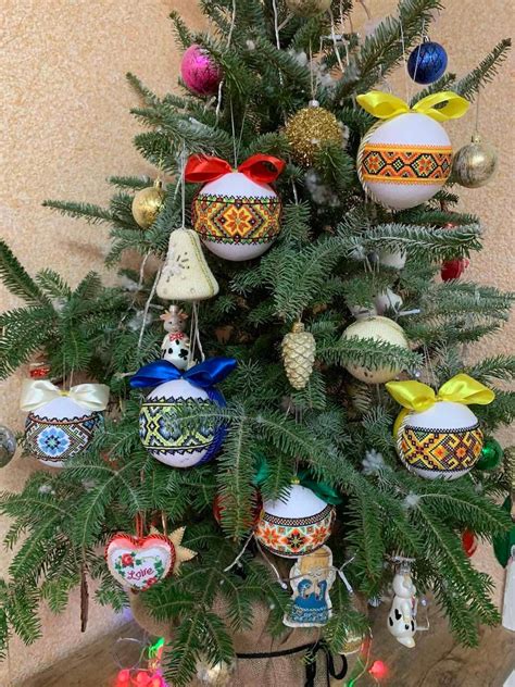 Ukrainian Christmas Ornaments Set of 6 Baubles Christmas - Etsy