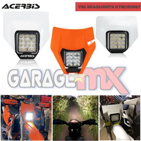 Jual HEADLIGHT ACERBIS VSL KTM HUSQVARNA HEADLAMP KTM HUSQVARNA LAMPU