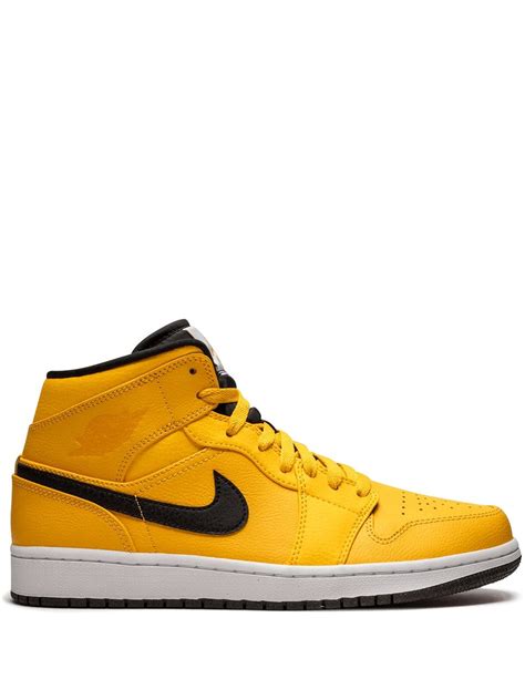 Jordan Air 1 Mid Taxi Yellow Modesens Air Jordans Jordan 1 Mid Hype Shoes