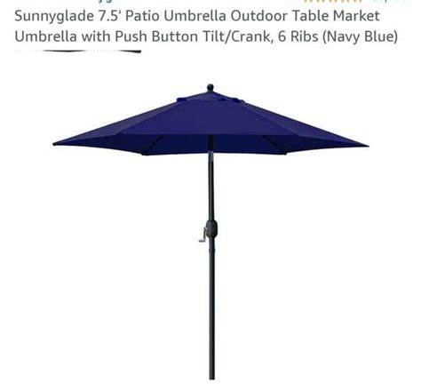 Sunnyglade Patio Umbrella Outdoor Table Market Umbrella With Push