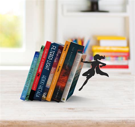 Bookend Shaped As Superwoman Metal Designed Bookends Etsy