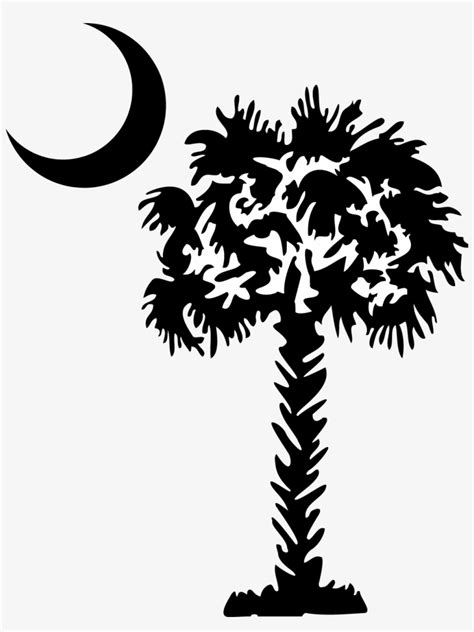 Digital South Carolina Christmas Tree PNG Drawing Illustration Art