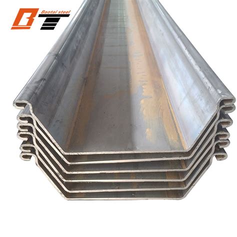 X X Mmx M Type Hot Rolled U Type Steel Sheet Pile For Construction Steel Sheet Pile